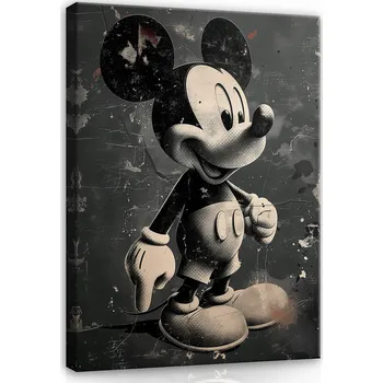 Obraz OBRAZ DO DĚTSKÉHO NEBO MLÁDEŽNICKÉHO POKOJE MYŠKA NA ZEĎ PLÁTNO 40x30