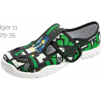 Dětská sportovní obuv Dětské papuče Raweks IGOR I11 zelená 35