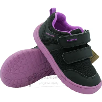 Chlapecké polobotky Dětské celoroční barefoot boty Protetika Nolan Purple - vel. 25