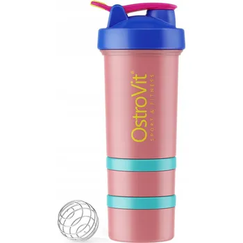 Shaker Šejkr OstroVit 450 ml, růžový