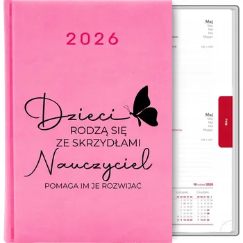 Kalendář Knižkový kalendář 2026 A5 růžový