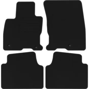 autokoberec Velurové autokoberce s upevněním v sadě Edecor