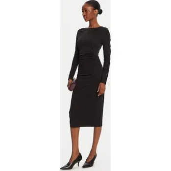 Dámské šaty KAOS Koktejlové šaty Abiti RI1MA002 0001 Černá Slim Fit 40