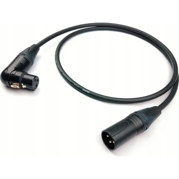 Audio kabel XLR - XLR kabel LGJ Group KLOTZ MY206 mikrofon XLR F KĄTOWY NEUTRIK 1m 1 m