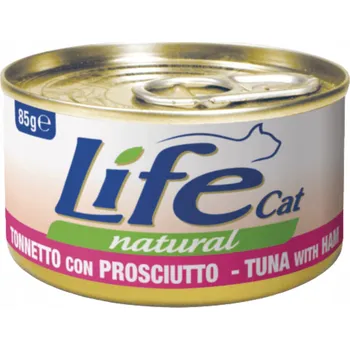 Krmivo pro kočku Krmivo Life Cat pro kočky 85g s tuňákem a šunkou