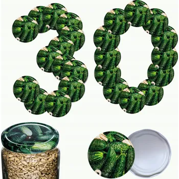 Sklenice Šroubovací Víčka na sklenice, víčko víčka, víčko 100 mm, 30 ks, VZOR O