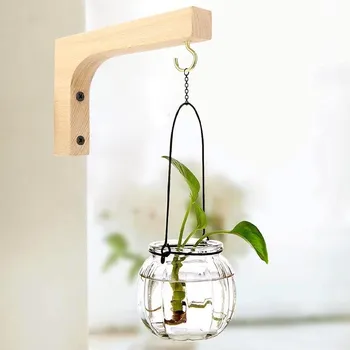 Květináč Dřevěný držák na závěsný květináč