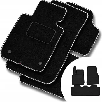 autokoberec Velurové autokoberce Motos 3 ks