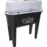 Černý plastový zahradní sadbovač GH76 - délka 77,5 cm, šířka 37,8 cm, výška 82 cm - 20067463