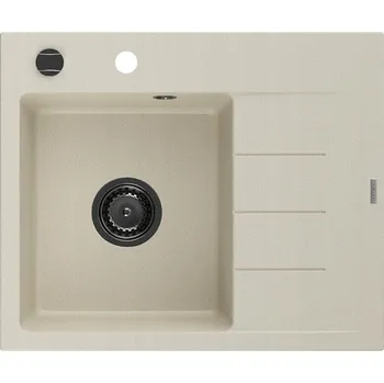 Granitový dřez Jednokomorový granitový dřez Mexen Ben béžový
