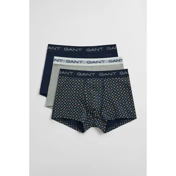Boxerky SPODNÍ PRÁDLO GANT GEOMETRIC PRINT TRUNK 3-PACK MARINE