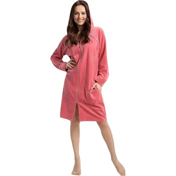 Dámský župan Kapesní župan Luna s kapucí - měkký a pohodlný, indigo L i384_14649236