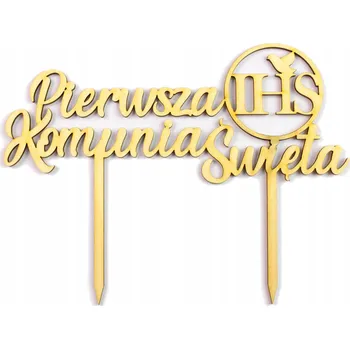 Obraz Topper na dort ke k prvnímu svatému přijímání První Svaté Přijímání IHS Eko