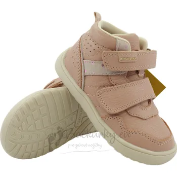 Chlapecké polobotky Dětské celoroční barefoot boty Protetika Tira Pink - vel. 25