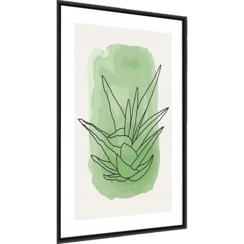 Obraz Plakát na Zeď LISTY ve Stylu Line-Art 3D 30x40