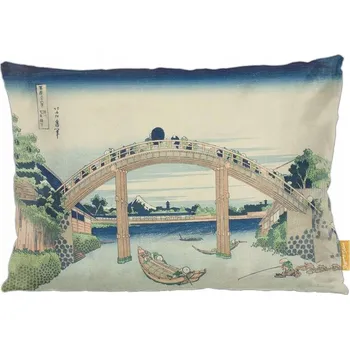 Polštář Polštář Pod mostem Mannen ve Fukagawě, Katsushika Hokusai