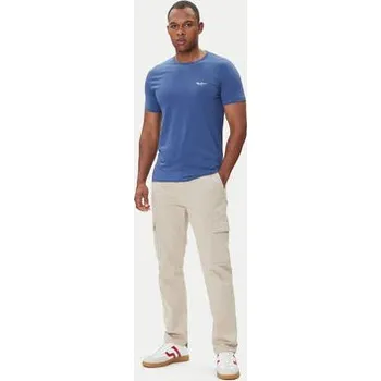 Pánské tričko Pepe Jeans T-Shirt Original Basic 3N PM5010133 Tmavomodrá Regular Fit L