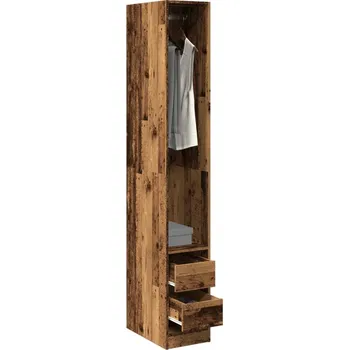 Šatní skříň Skříň, staré dřevo, 30x50x200 cm, materiál na bázi dřeva
