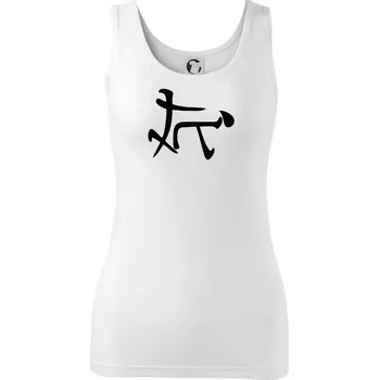 Dámské tričko Čínský symbol - soulož - Dámské tílko - XL ( Bílá )