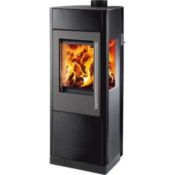 Krbová kamna Haas + Sohn Kamna krbová Haas+Sohn Eiffel 3-stranné prosklenní, černá lesklá / černá