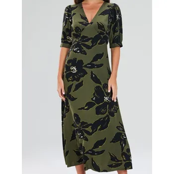 Dámské šaty Sinsay - Šaty s květinovým vzorem - vícebarevná - 660FI-MLC - 660FI-MLC-M