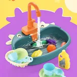 Dětský kuchyňský dřez s tekoucí vodou