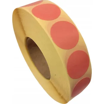 Samolepící etiketa Samolepicí etikety kolečka růžová fi20mm 2000ks