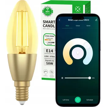 Žárovka WOOX WiFi LED žárovka bílá 5W E14 TUYA SMART