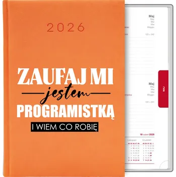 Kalendář Knižkový kalendář 2026 A5 oranžový