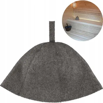 Čepice ČEPICE DO SAUNY OCHRANNÁ PLSTĚNÁ ČEPICE 4LIVING ŠEDÁ