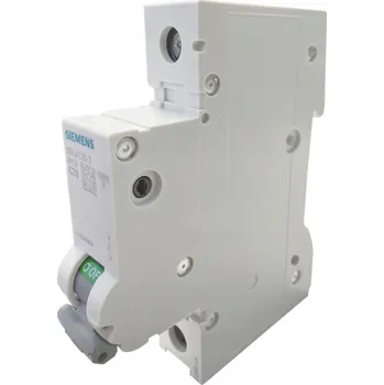 vypínač SIEMENS jistič C20A, 1P, 10kA 0187