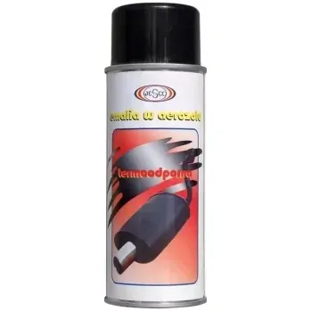 Silikonový sprej WESCO Spray Paint - Sprejový lak tepelně odolný stříbrný 400ml