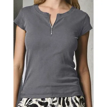 Sinsay - Tričko - šedá - 426FG-90X - 426FG-90X-XS