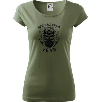 Dámské tričko Nejlepší horník ve vsi - Dámské triko Pure - M ( Khaki )