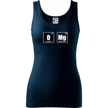 Dámské tričko Tabulka OMG O MG - Dámské tílko - M ( Námořní modrá (velmi tmavá - téměř černá) )