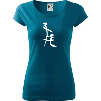 Dámské tričko Čínský znak - Dámské triko Pure - L ( Petrolejová )