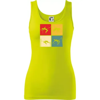 Skok do výšky vintage - Dámské tílko - L ( Limetková )