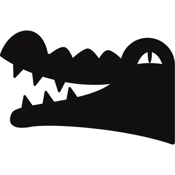 Samolepící dekorace Samolepka na stěnu smějící se krokodýl 27x45cm