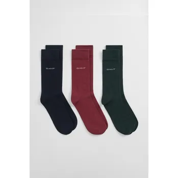 Pánské oblečení PONOŽKY GANT SOFT COTTON SOCKS 3-PACK TARTAN GREEN