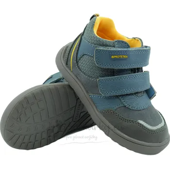 Chlapecké polobotky Dětské celoroční barefoot boty Protetika Banet Grey - vel. 35