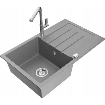 Granitový dřez Jednodřez Mexen Bruno granitový šedý