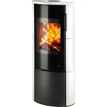 Krbová kamna Haas + Sohn Kamna kachlová Haas+Sohn Brillo kachle slonová kost / černá