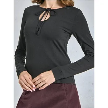 Sinsay - Tričko s dlouhými rukávy - černá - 294FK-99X - 294FK-99X-XL