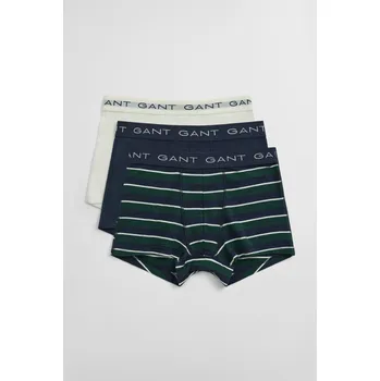 Pánské spodní prádlo SPODNÍ PRÁDLO GANT MULTISTRIPED TRUNK 3-PACK TARTAN GREEN