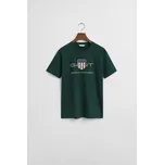TRIČKO GANT ARCHIVE SHIELD SS T-SHIRT TARTAN GREEN