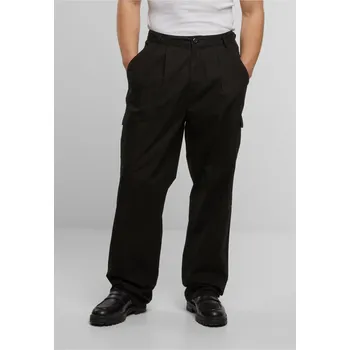Pánské kalhoty Wide Pleated Cargo Pants - black 38