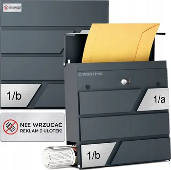 Poštovní schránka Poštovní schránka vhoz Printima šedá