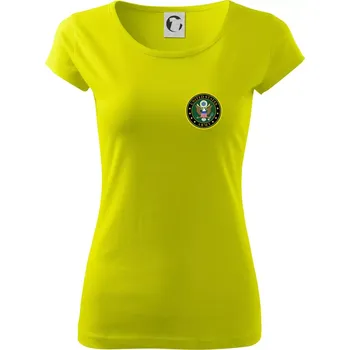 Dámské tričko United States Army barevné - Dámské triko Pure - S ( Limetková )