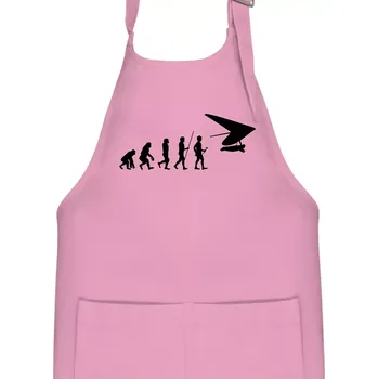Kuchyňská zástěra Evoluce rogalo - Dětská zástěra na vaření - Univerzální velikost ( Růžová )