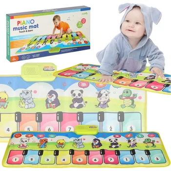Hudební nástroj pro děti KIK Interaktivní klavírní hudební podložka s nahrávkou